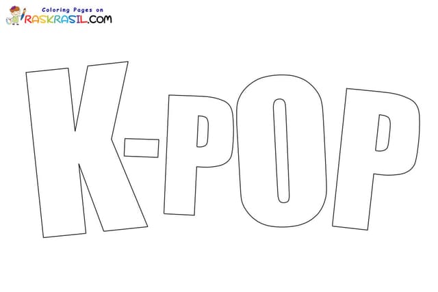 Saja Boys KPop Coloring Pages - Design 11