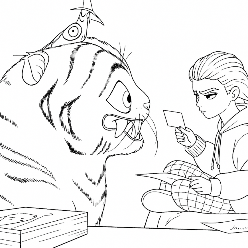 Tiger and Magpie